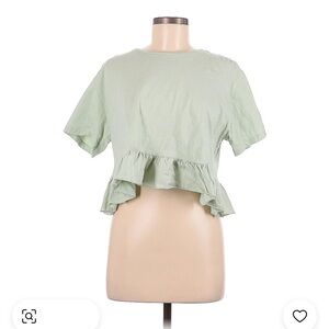 NWOT Wild Fable Ruffle Hem Top
